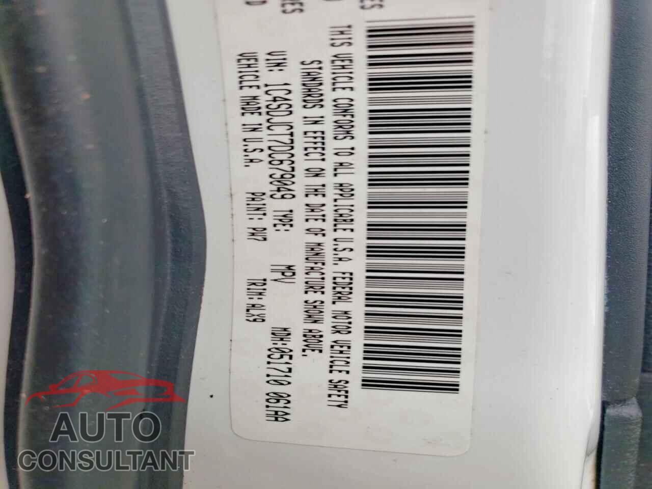 DODGE DURANGO 2013 - 1C4SDJCT7DC679049