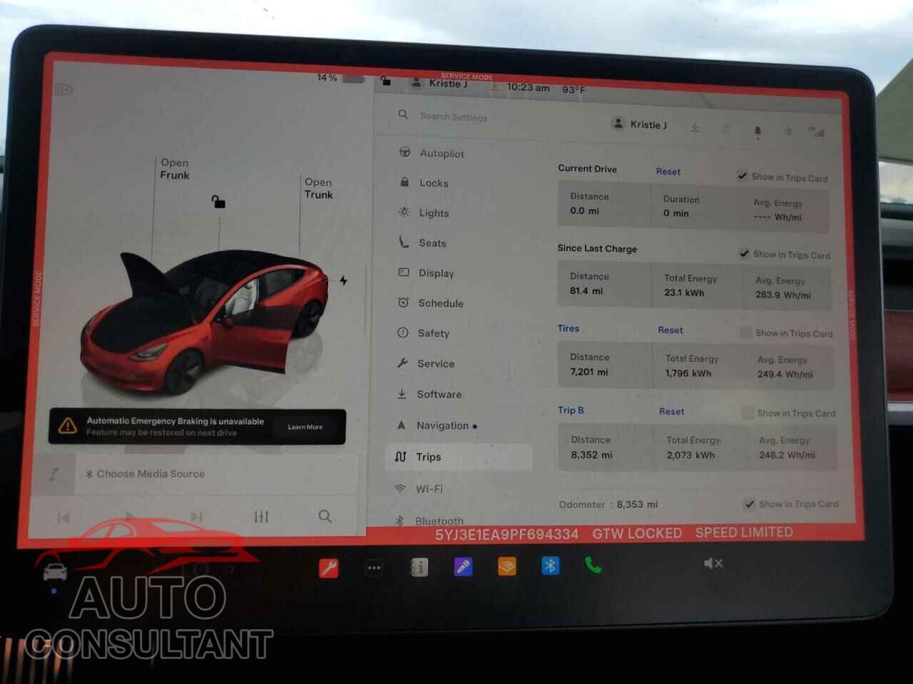 TESLA MODEL 3 2023 - 5YJ3E1EA9PF694334