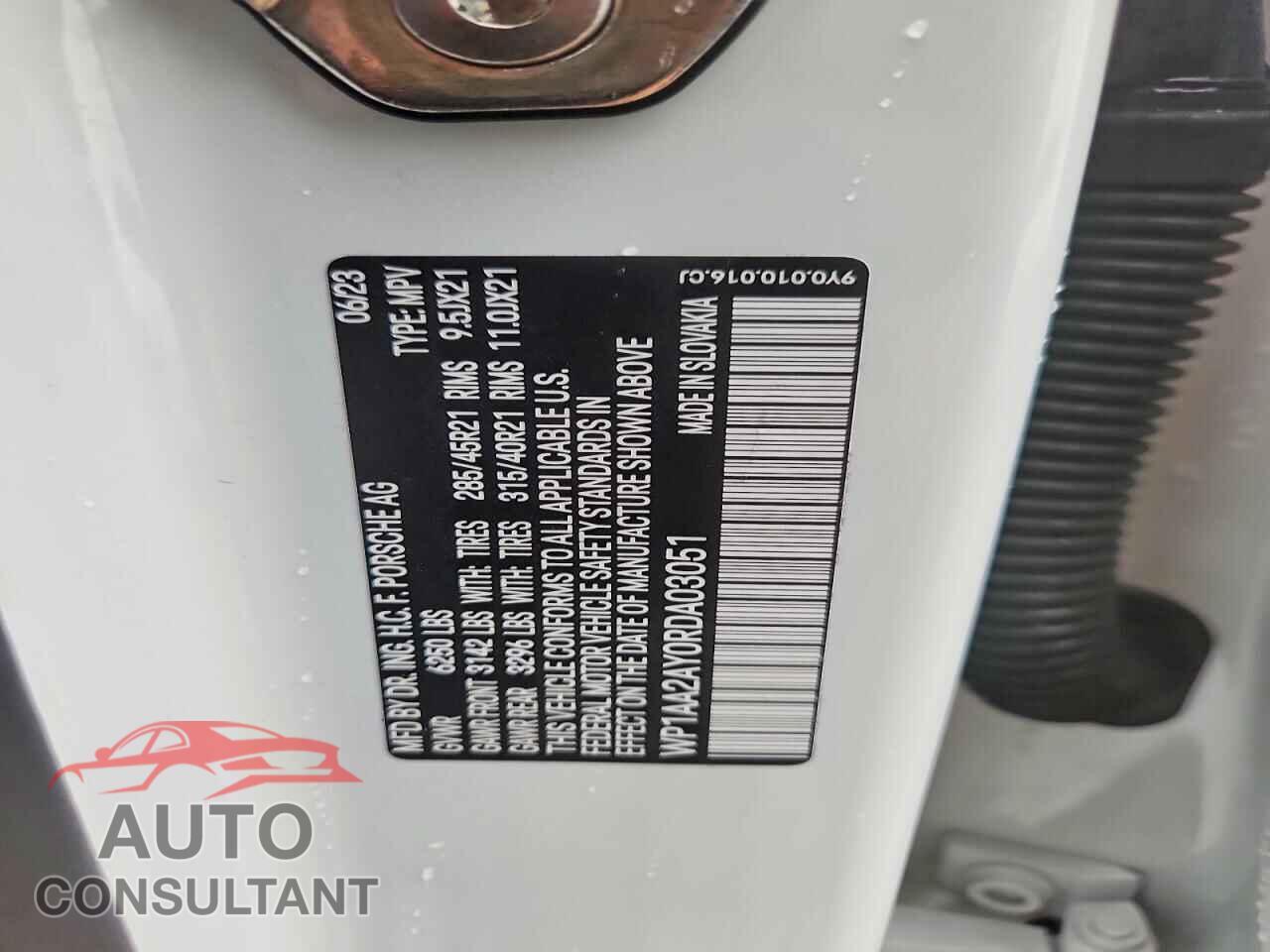 PORSCHE CAYENNE 2024 - WP1AA2AY0RDA03051