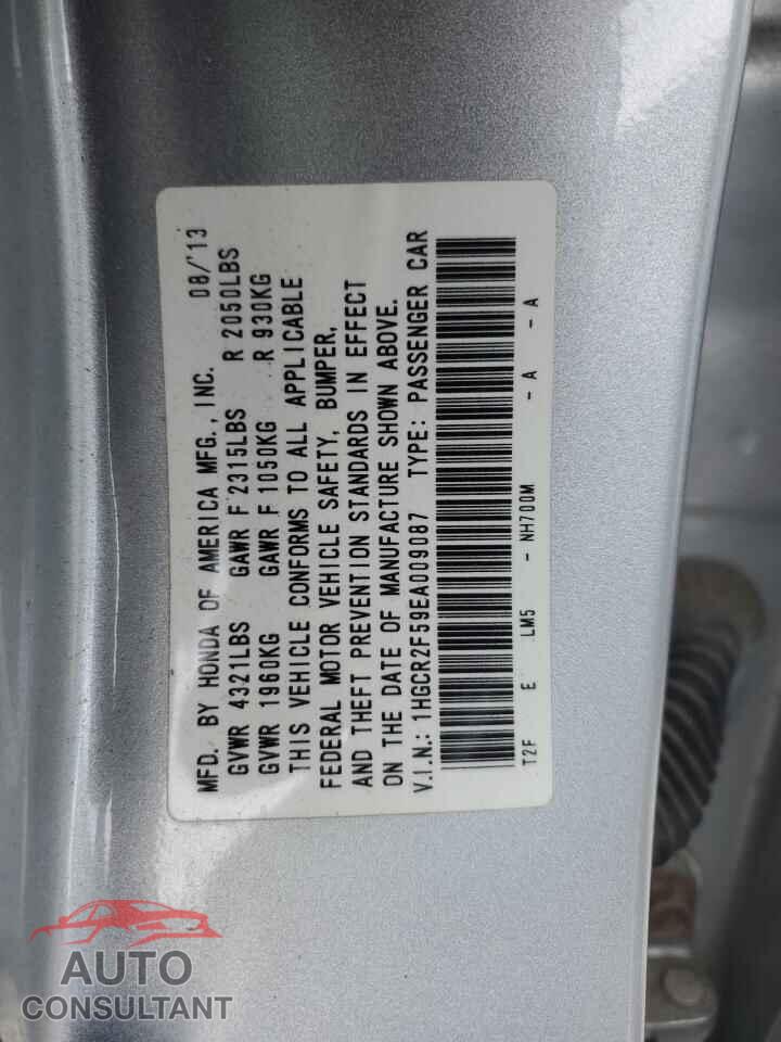 HONDA ACCORD 2014 - 1HGCR2F59EA009087