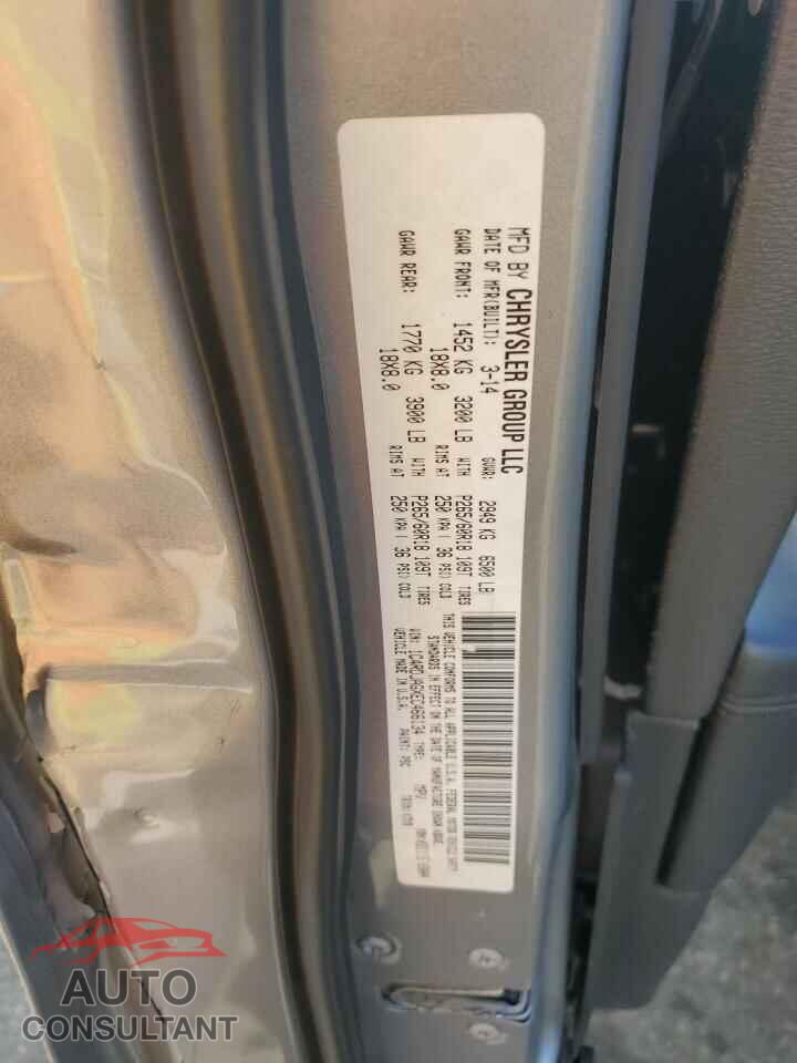 DODGE DURANGO 2014 - 1C4RDJAGXEC466134