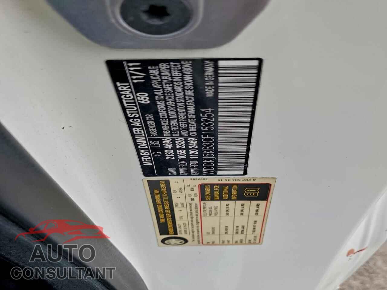 MERCEDES-BENZ E-CLASS 2012 - WDDKJ5KB3CF153254