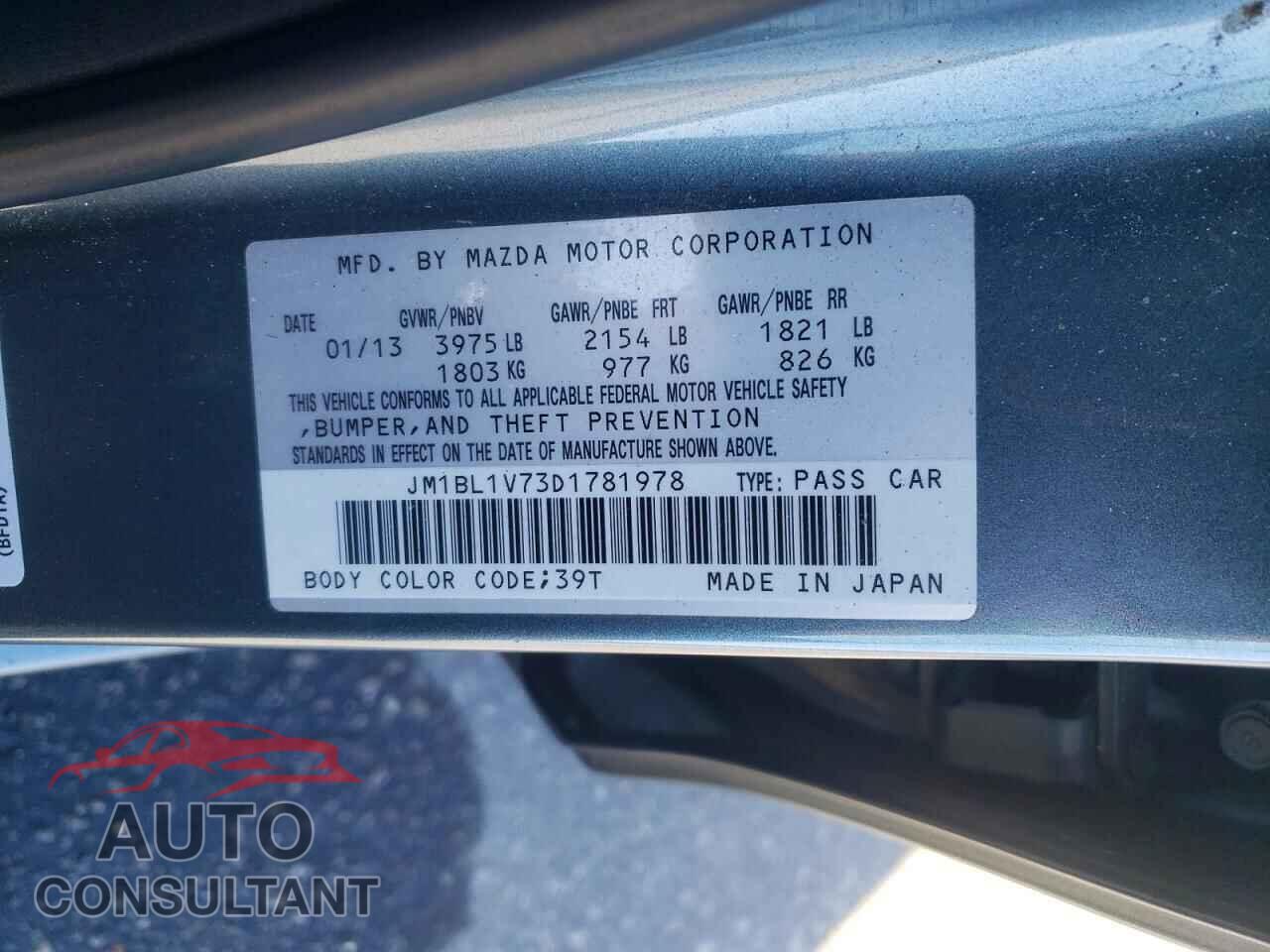 MAZDA 3 2013 - JM1BL1V73D1781978