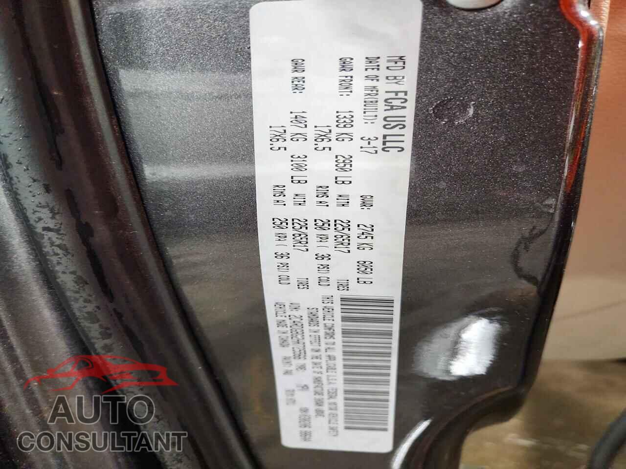 DODGE CARAVAN 2017 - 2C4RDGBG2HR725566
