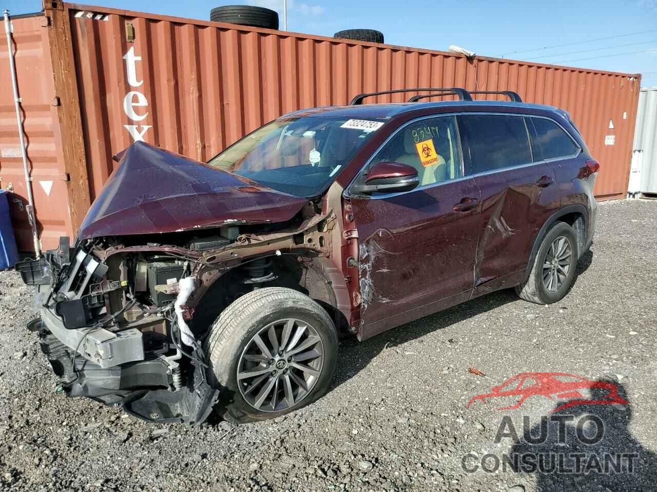 TOYOTA HIGHLANDER 2018 - 5TDKZRFH0JS274832