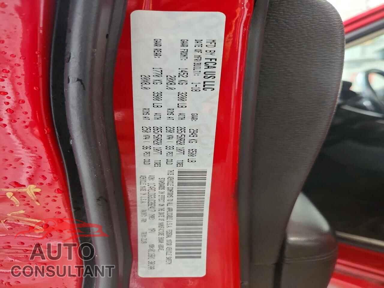 DODGE DURANGO 2018 - 1C4RDJDG3JC282417