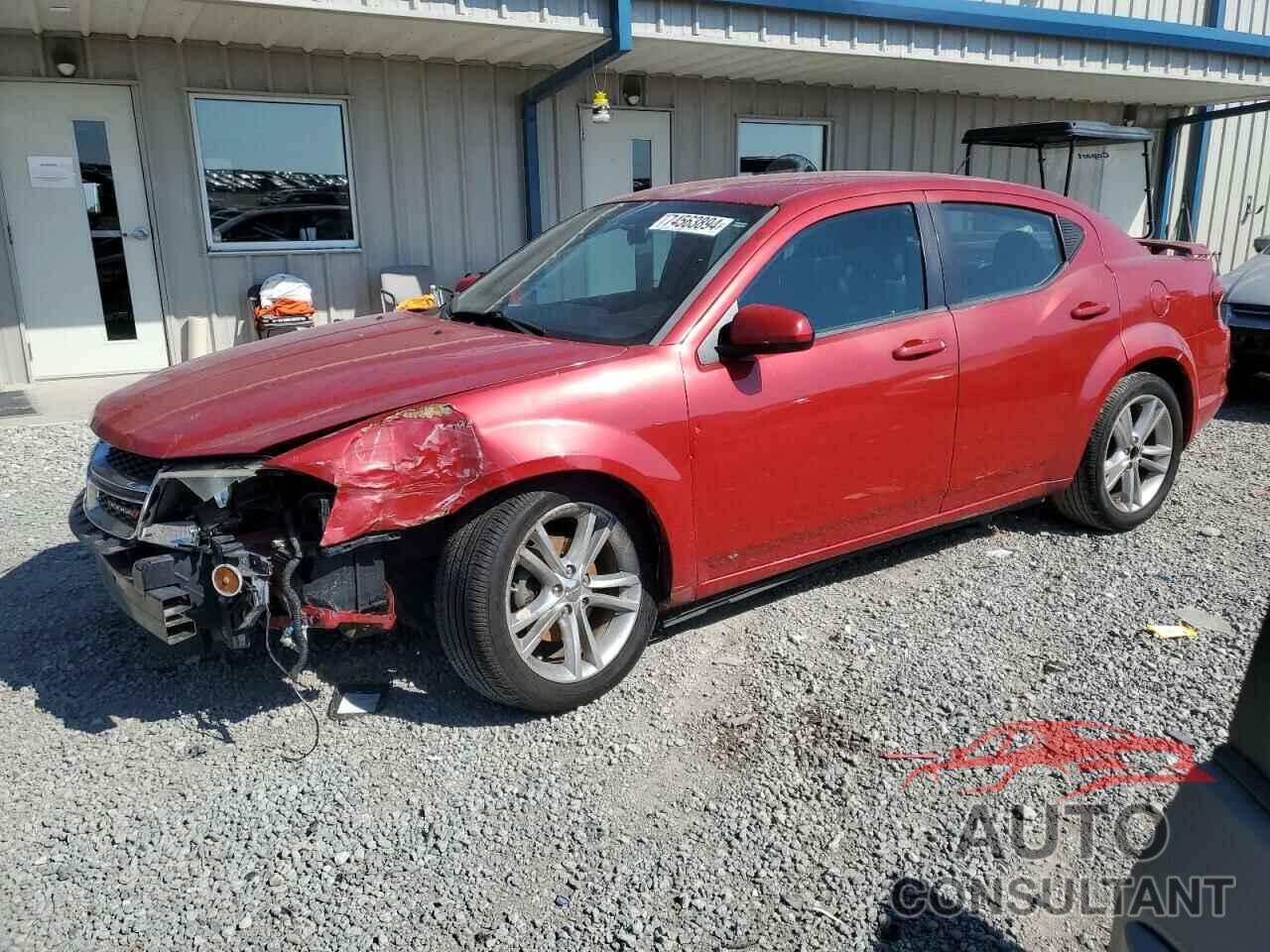 DODGE AVENGER 2011 - 1B3BD1FGXBN596040