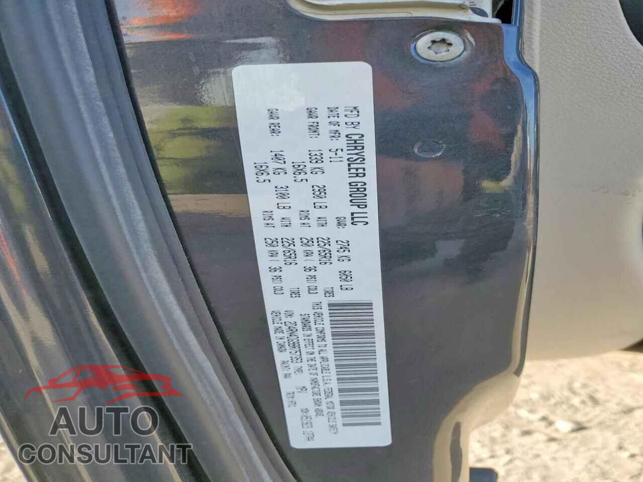 DODGE CARAVAN 2011 - 2D4RN4DG9BR757353