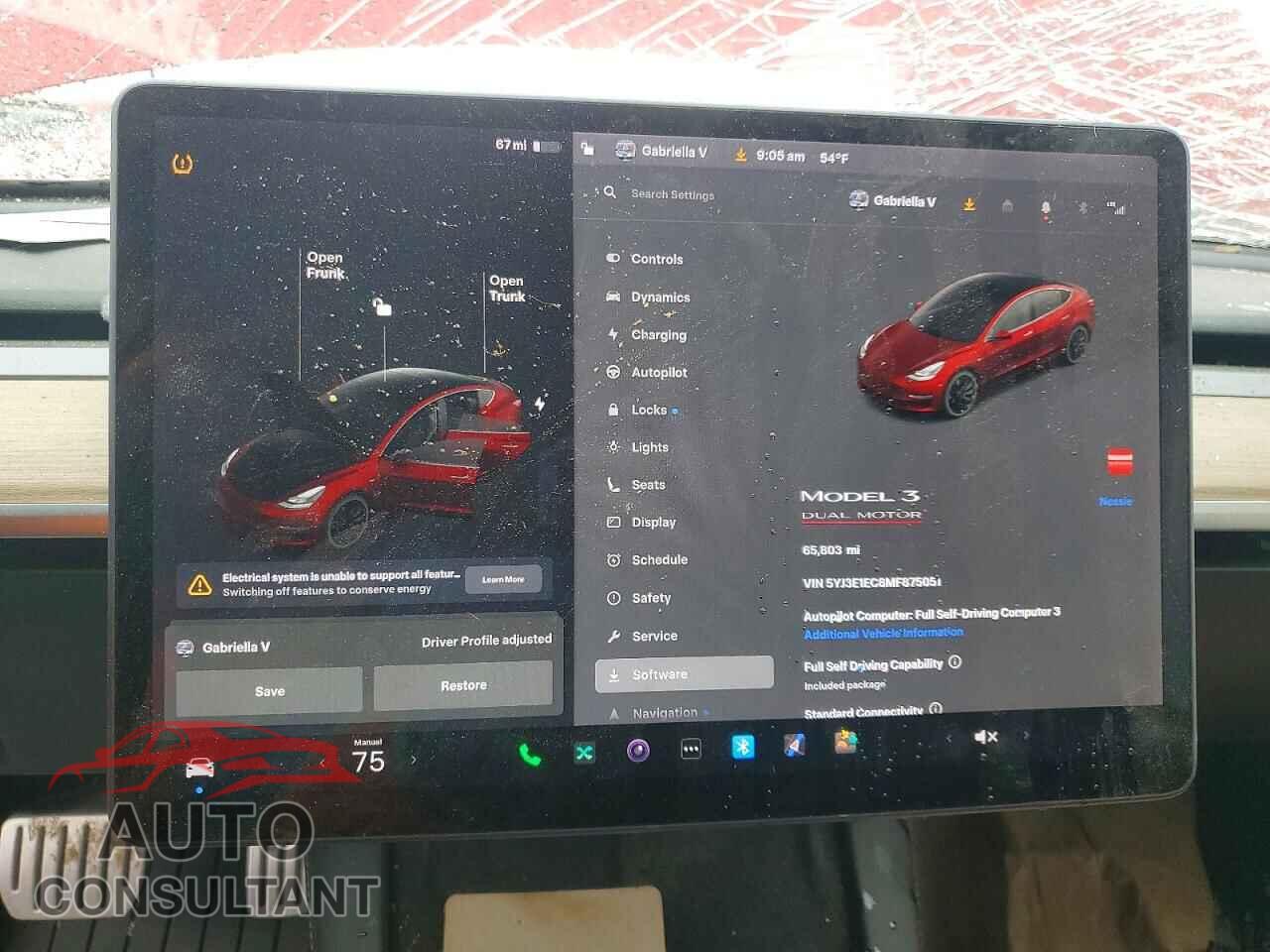 TESLA MODEL 3 2021 - 5YJ3E1EC8MF875051