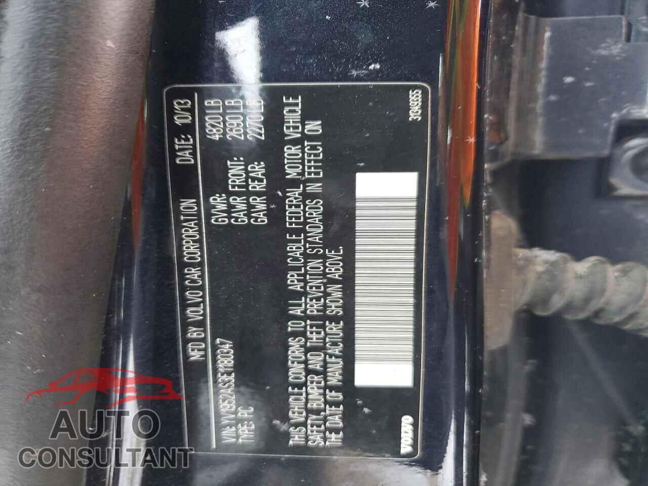 VOLVO S80 2014 - YV1952AS3E1180347