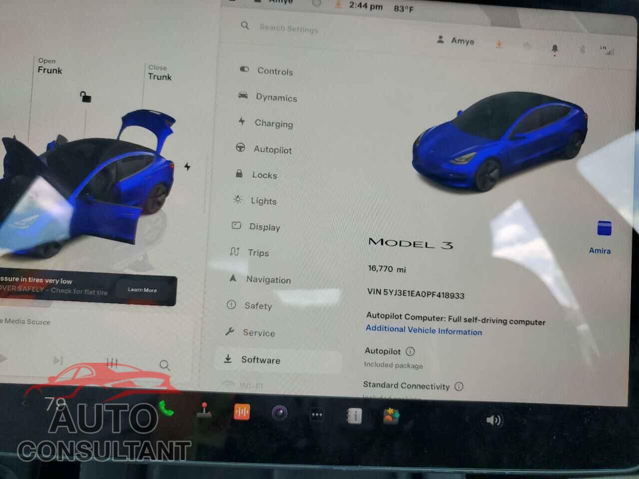 TESLA MODEL 3 2023 - 5YJ3E1EA0PF418933