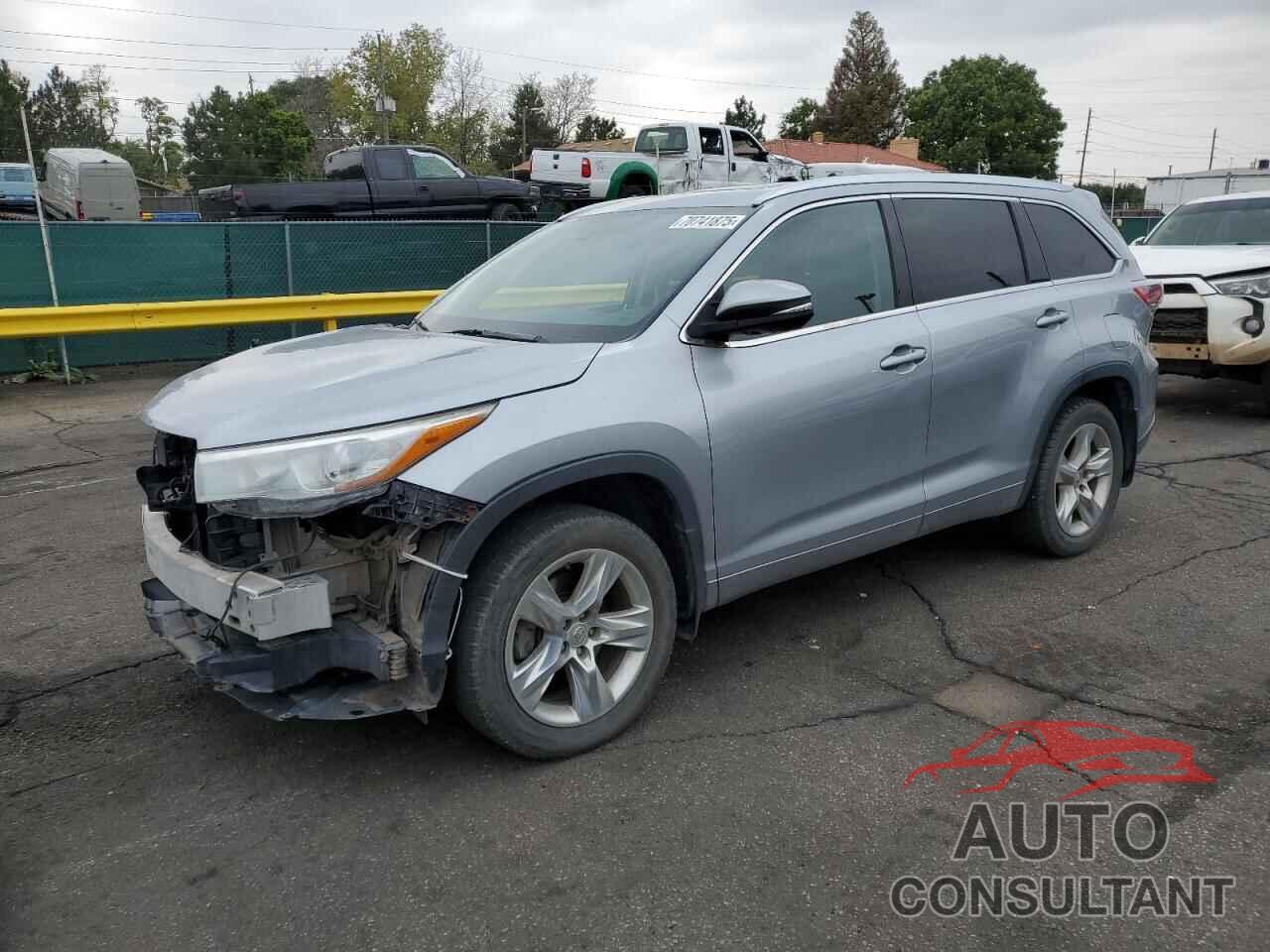 TOYOTA HIGHLANDER 2014 - 5TDDKRFH0ES054562