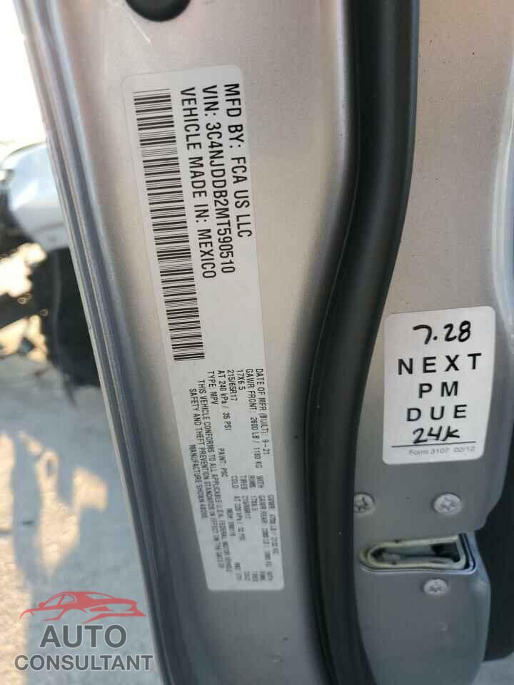 JEEP COMPASS 2021 - 3C4NJDDB2MT590510