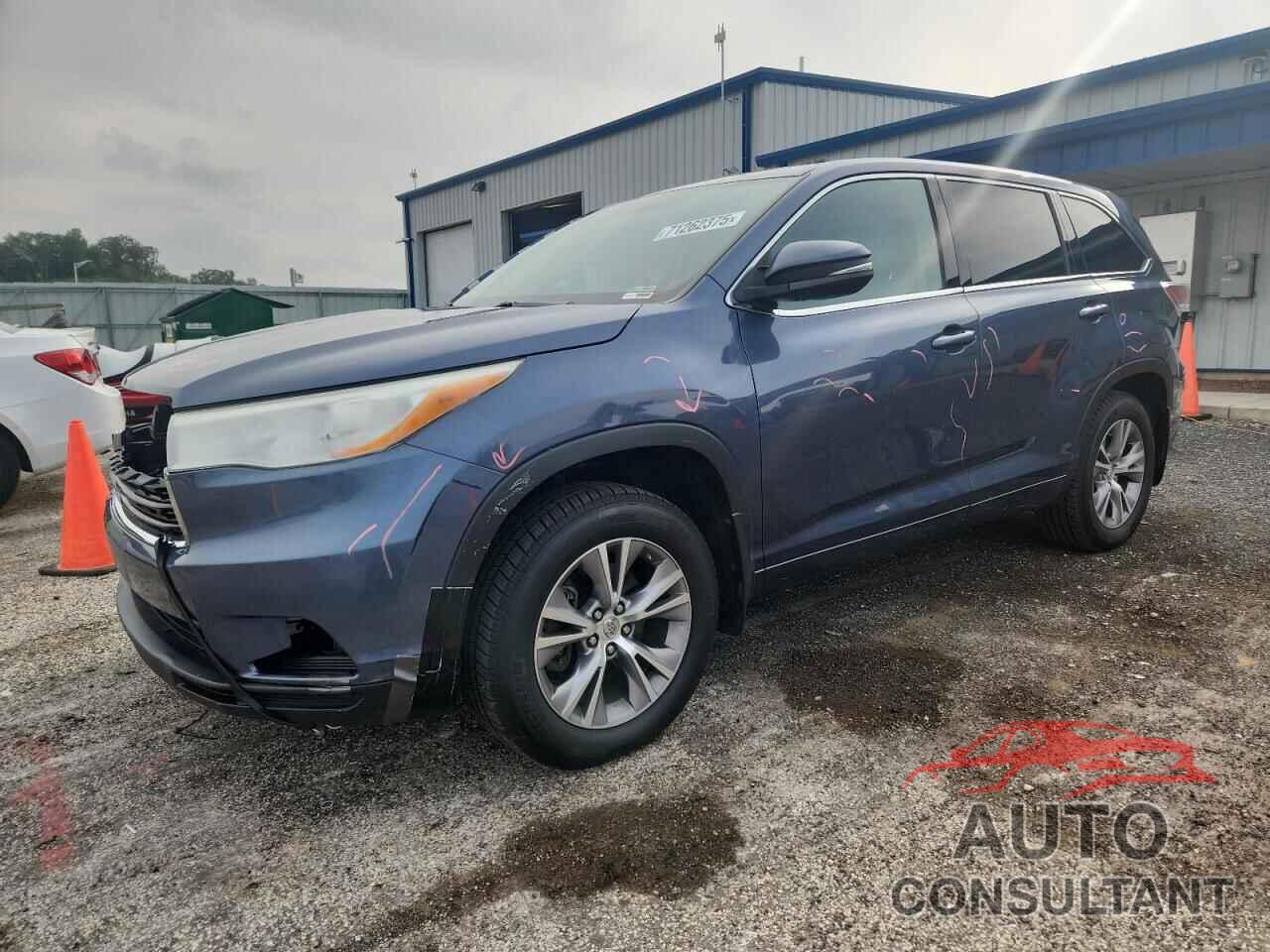 TOYOTA HIGHLANDER 2014 - 5TDBKRFH8ES024281