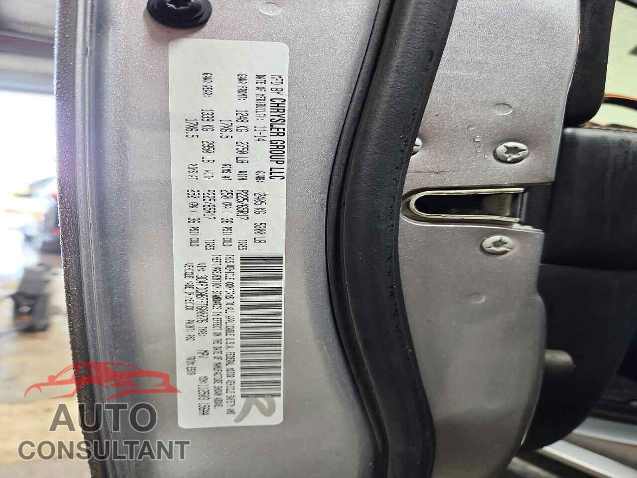 DODGE JOURNEY 2015 - 3C4PDCAB7FT600076