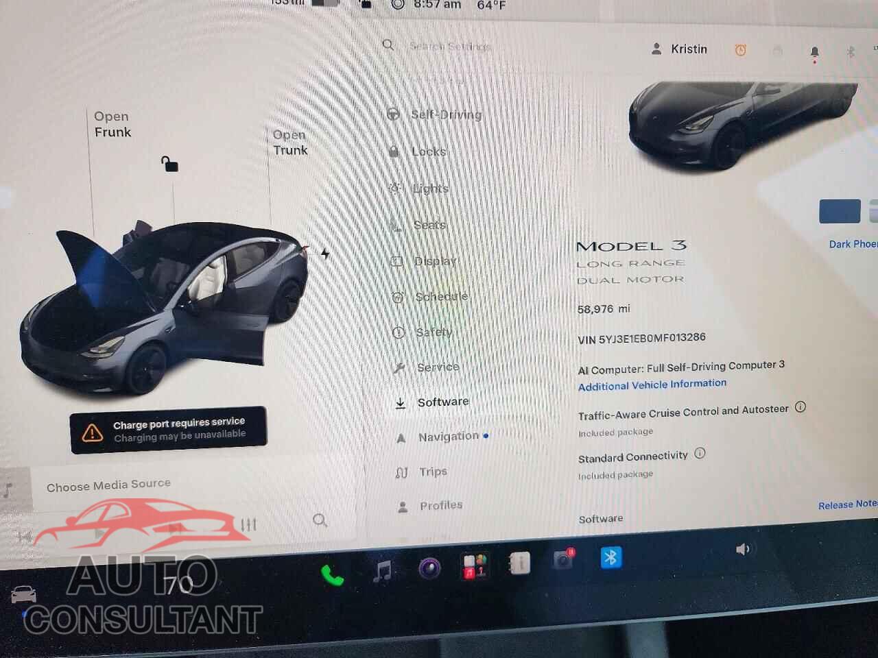 TESLA MODEL 3 2021 - 5YJ3E1EB0MF013286