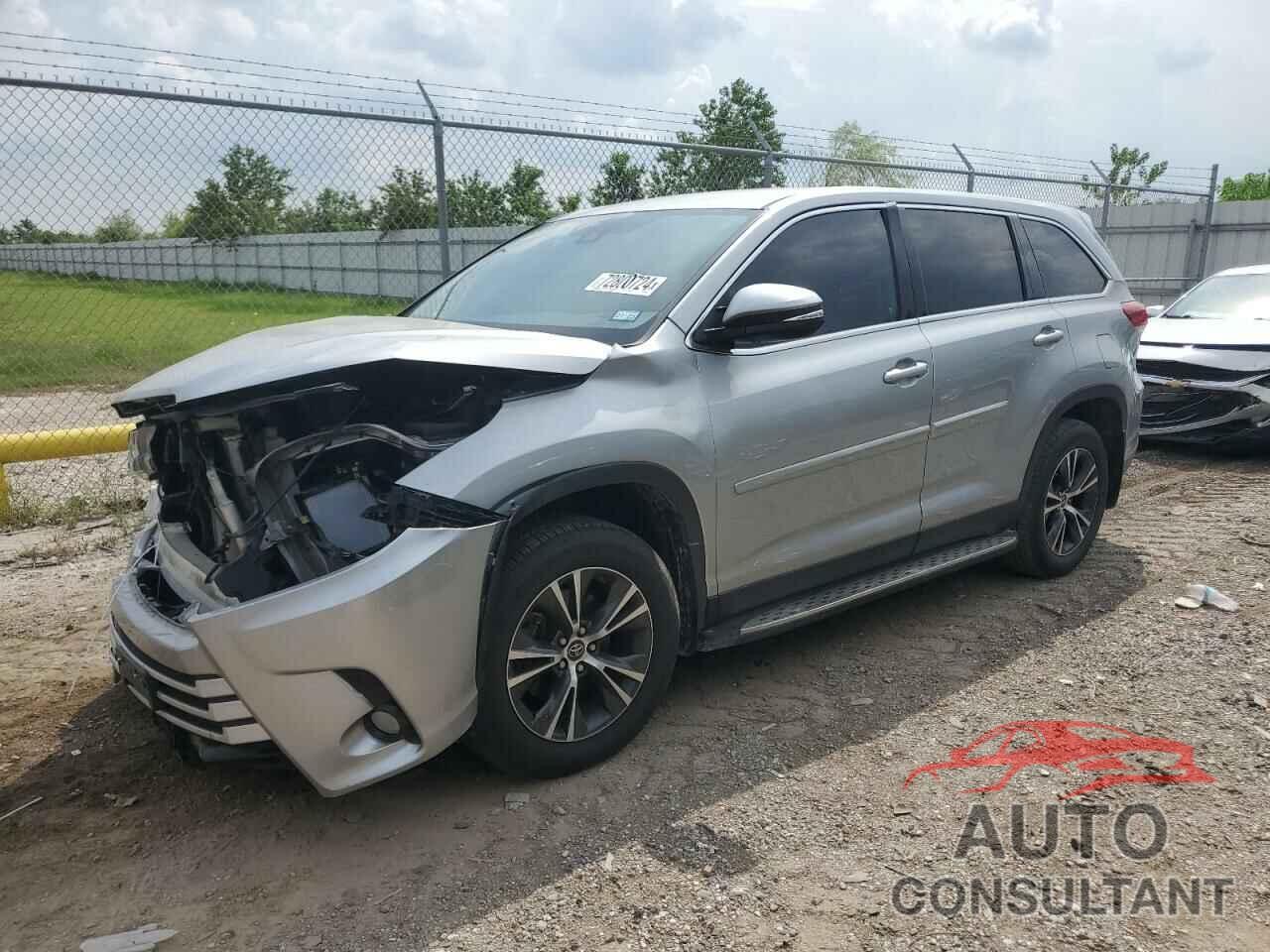 TOYOTA HIGHLANDER 2019 - 5TDZZRFH0KS299696