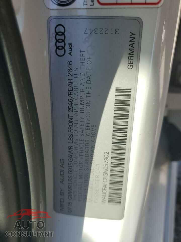 AUDI A6 2016 - WAUCFAFC8GN057902