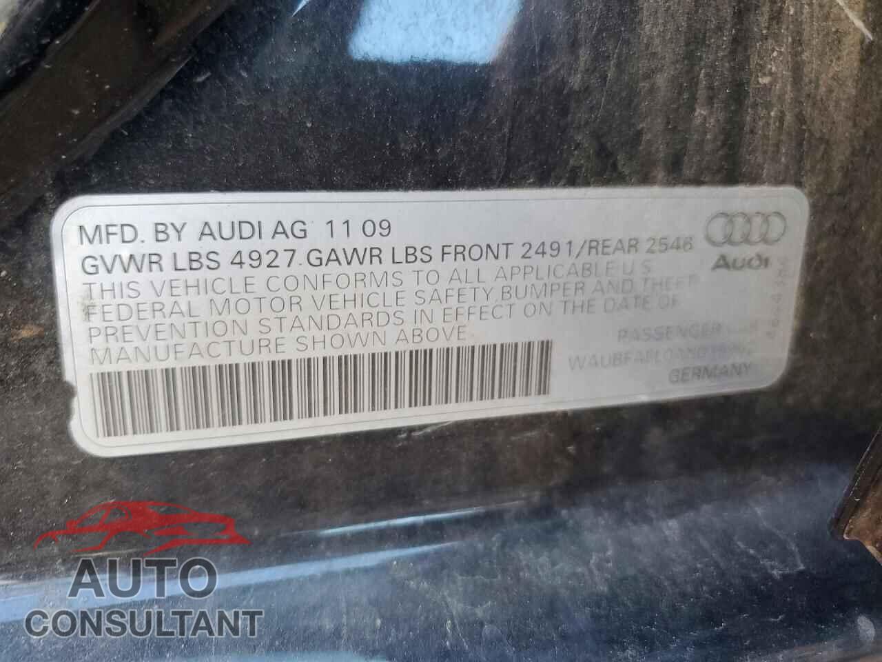 AUDI A4 2010 - WAUBFAFL0AN035962