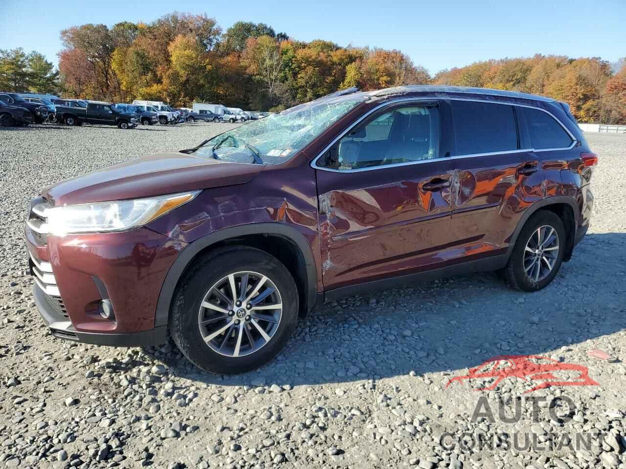 TOYOTA HIGHLANDER 2019 - 5TDJZRFH3KS734935