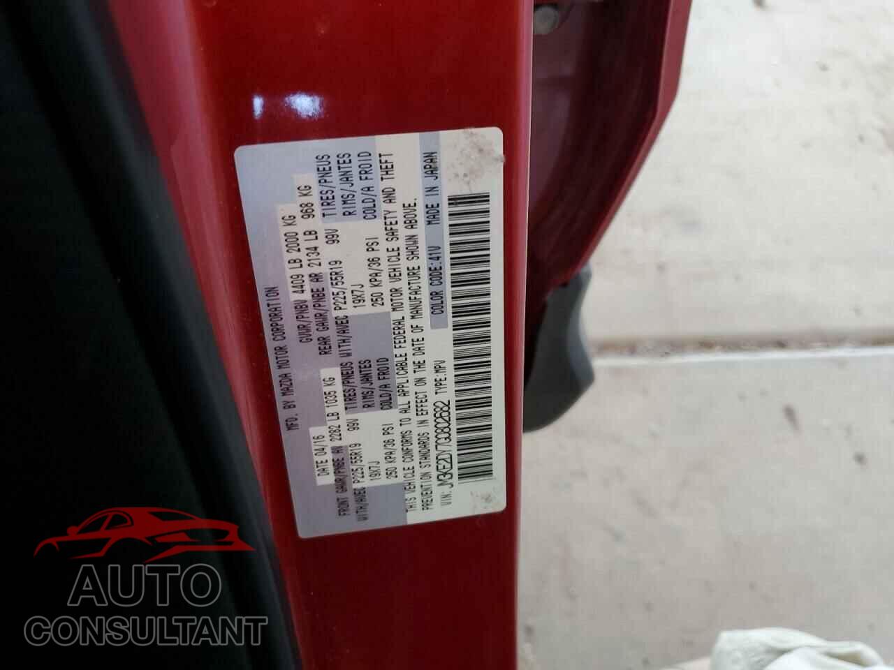 MAZDA CX-5 2016 - JM3KE2DY7G0802682