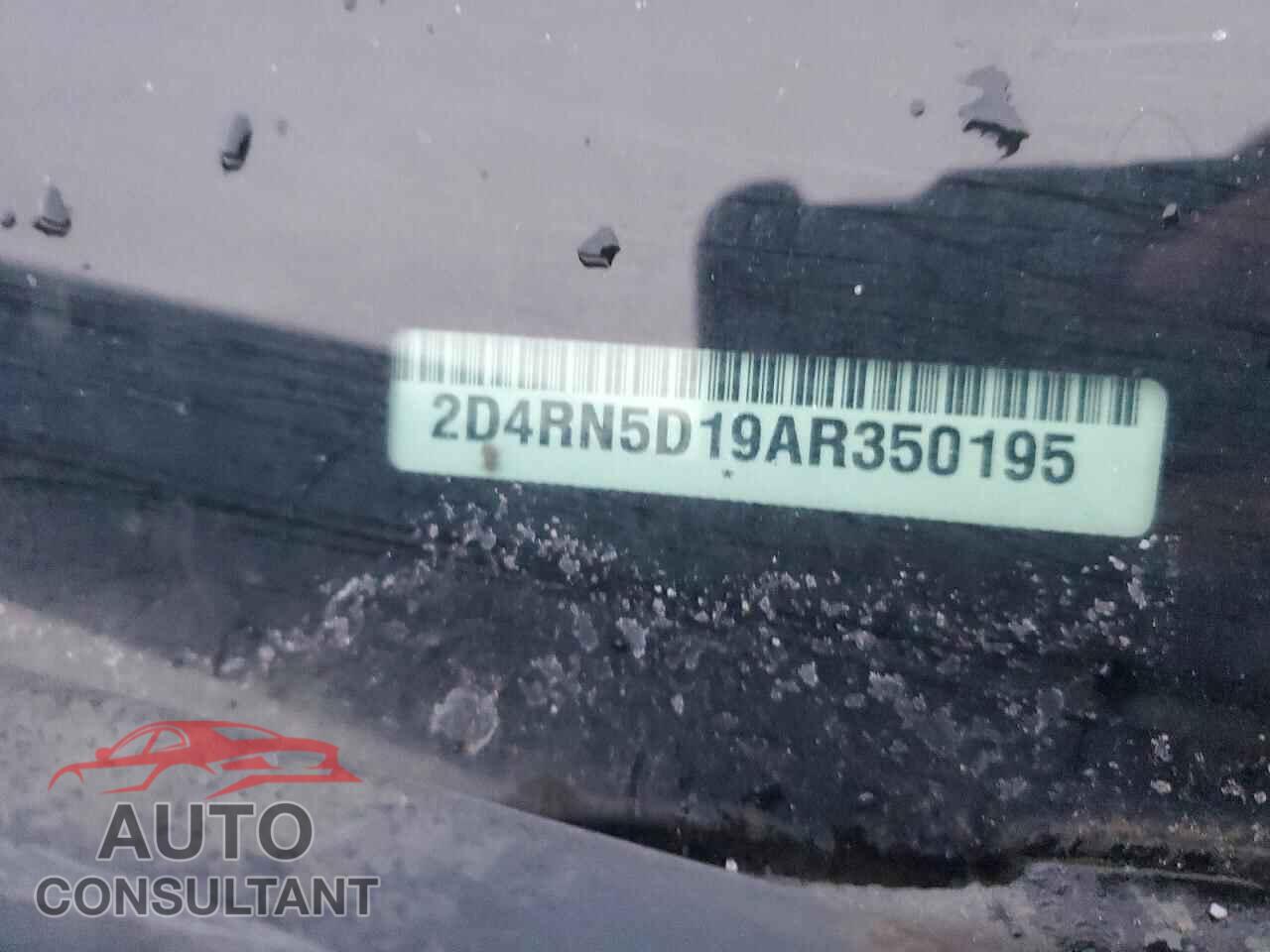 DODGE CARAVAN 2010 - 2D4RN5D19AR350195