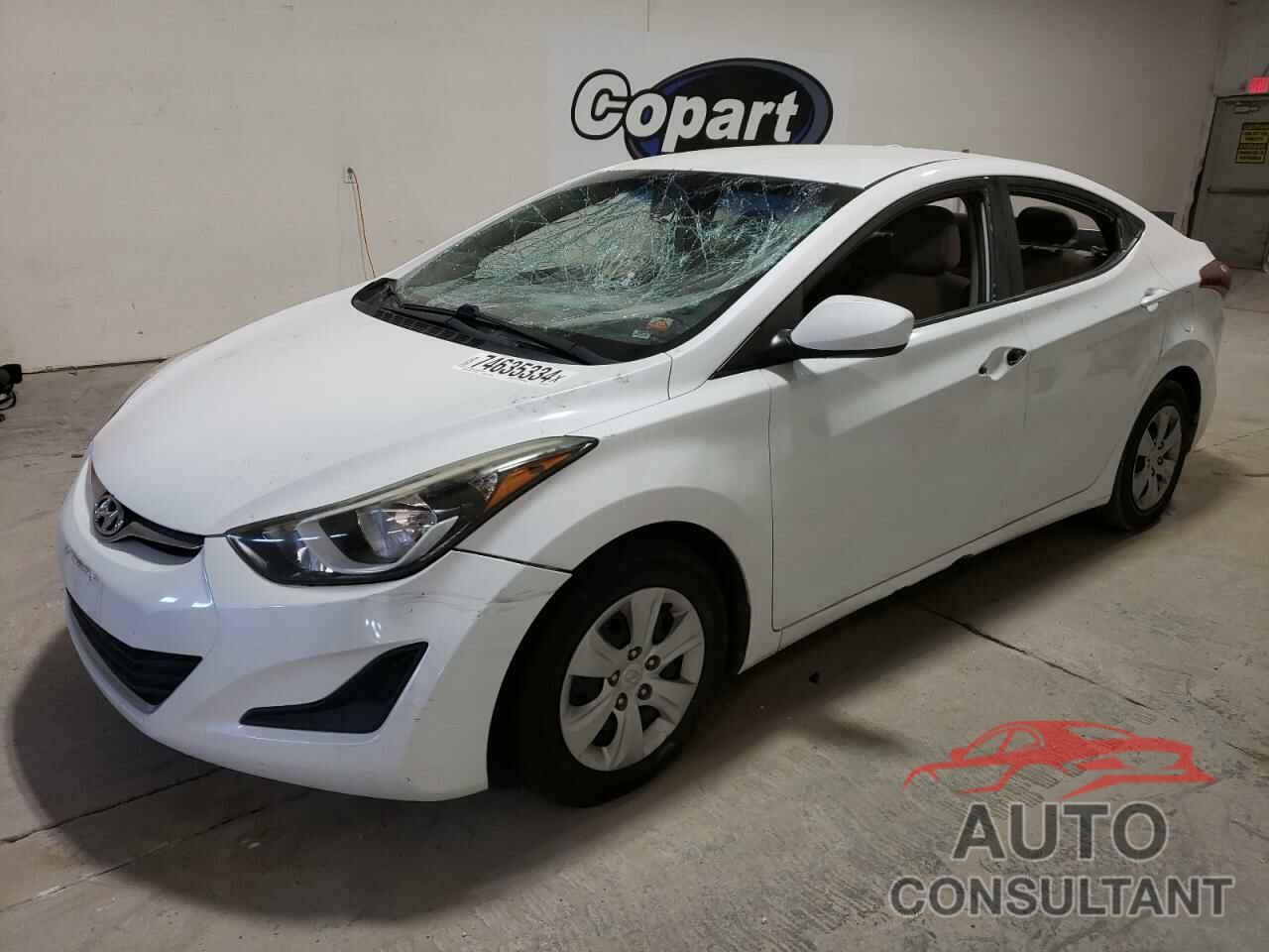 HYUNDAI ELANTRA 2016 - 5NPDH4AE3GH664012