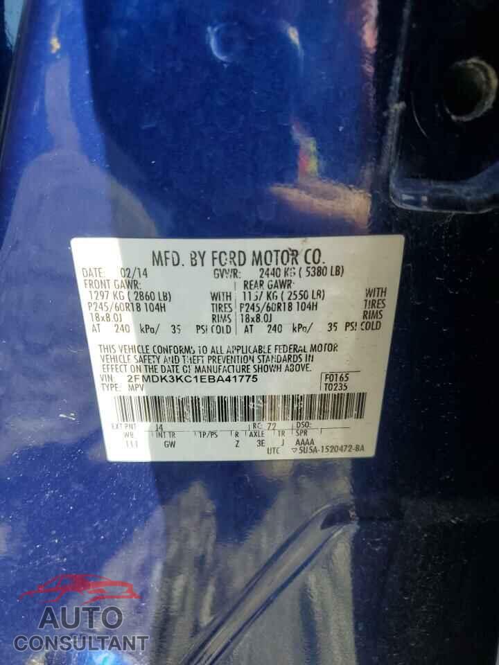 FORD EDGE 2014 - 2FMDK3KC1EBA41775