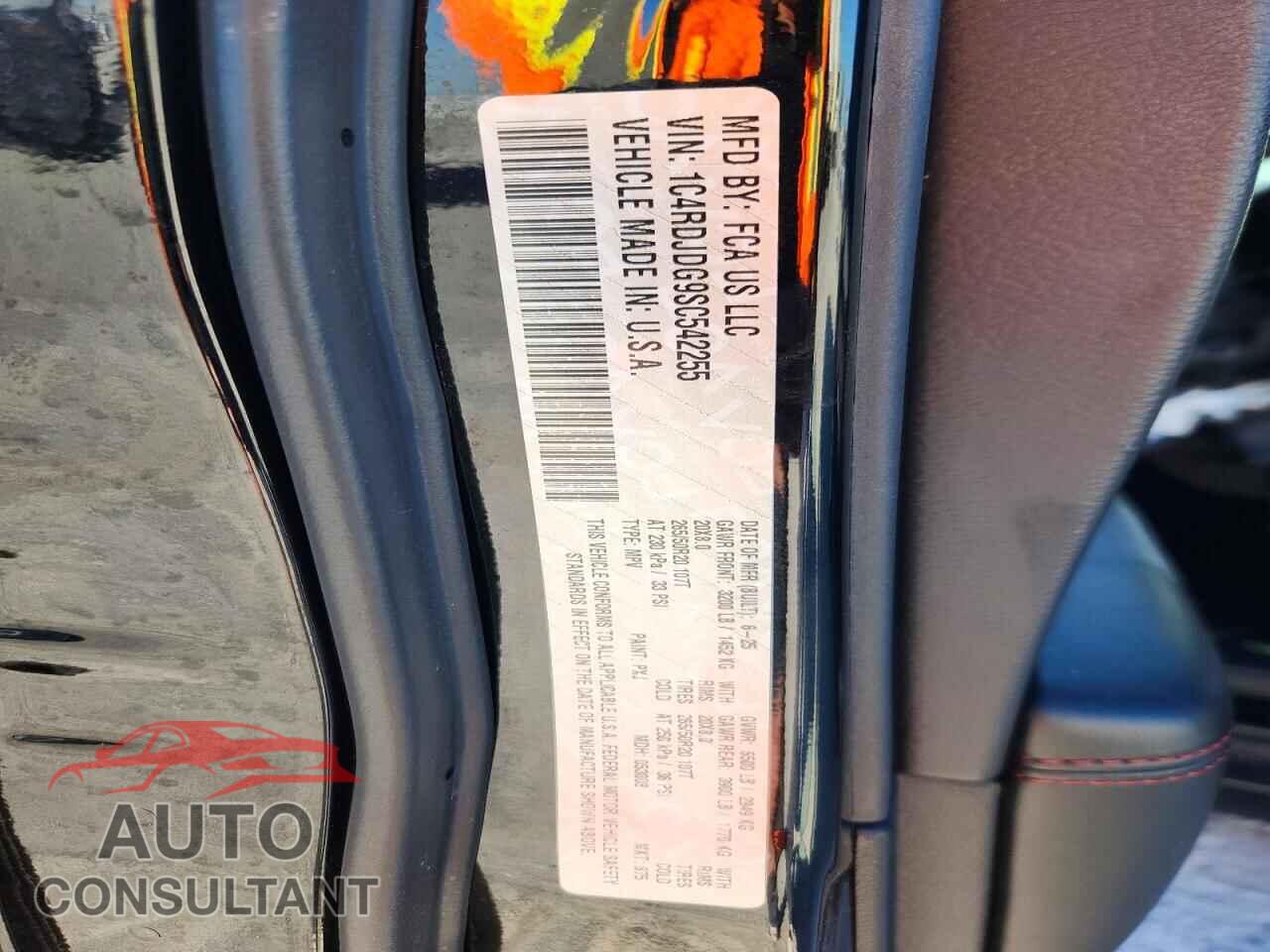 DODGE DURANGO 2025 - 1C4RDJDG9SC542255