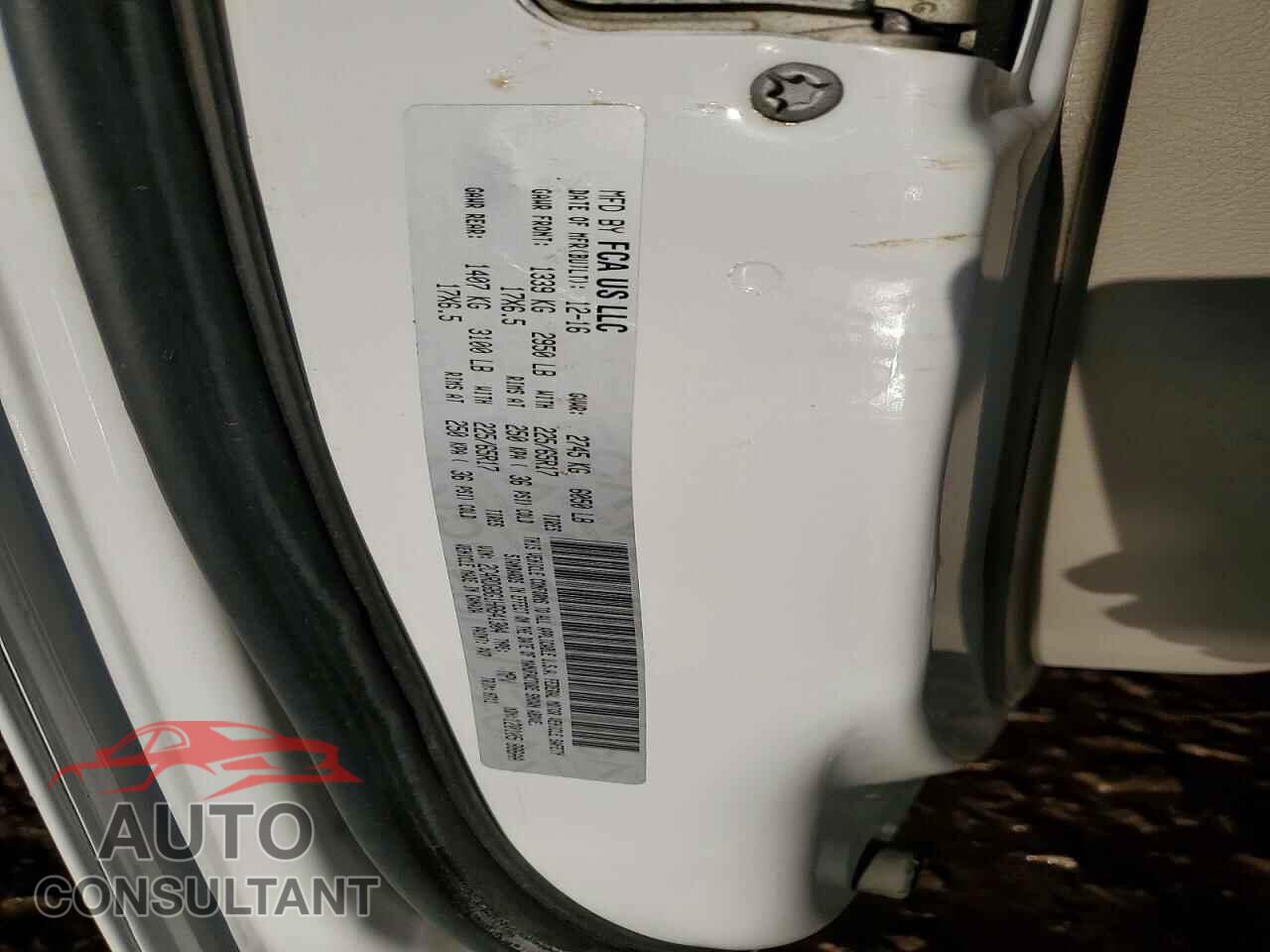 DODGE CARAVAN 2017 - 2C4RDGBG1HR641304