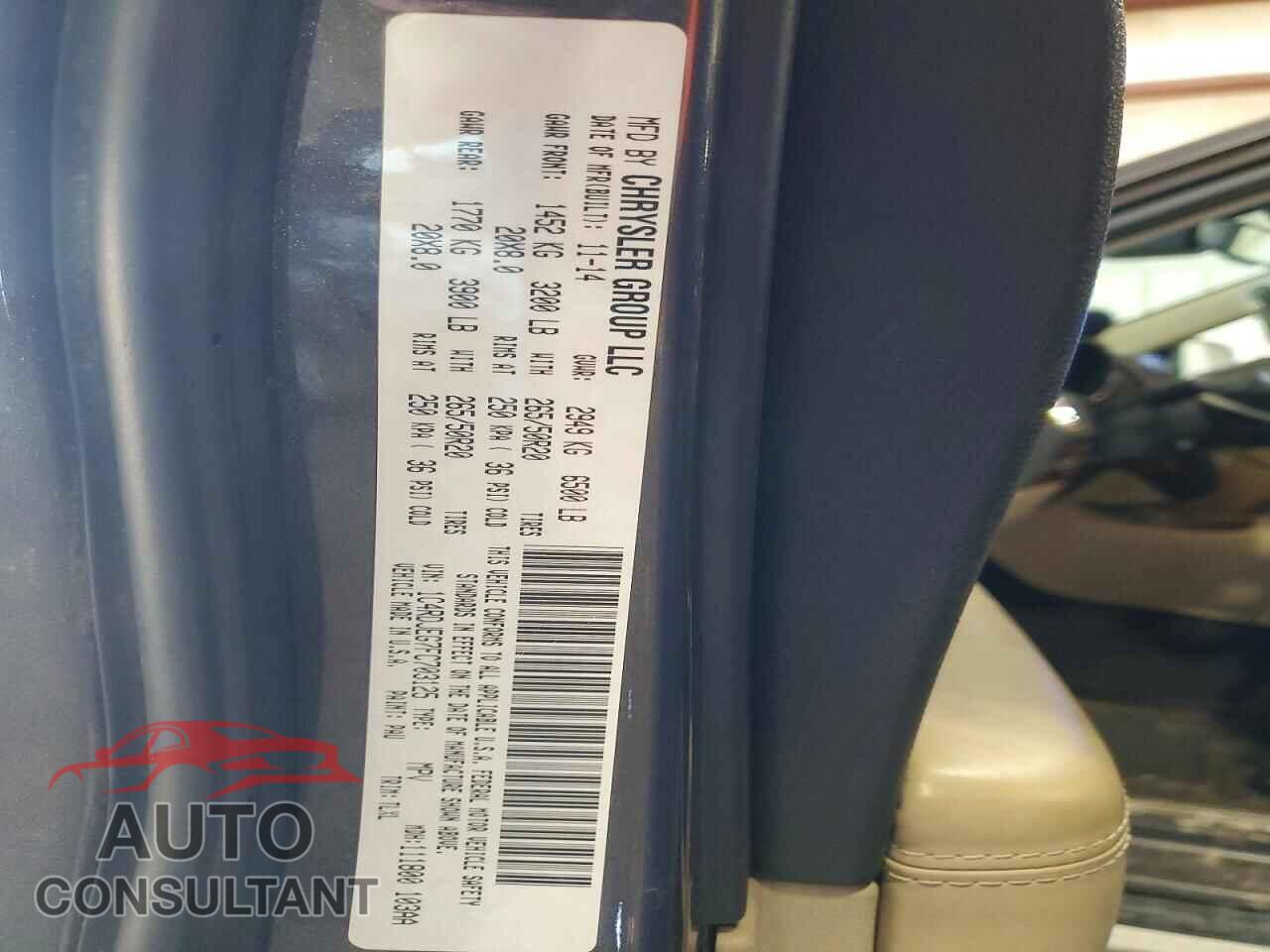 DODGE DURANGO 2015 - 1C4RDJEG7FC703125