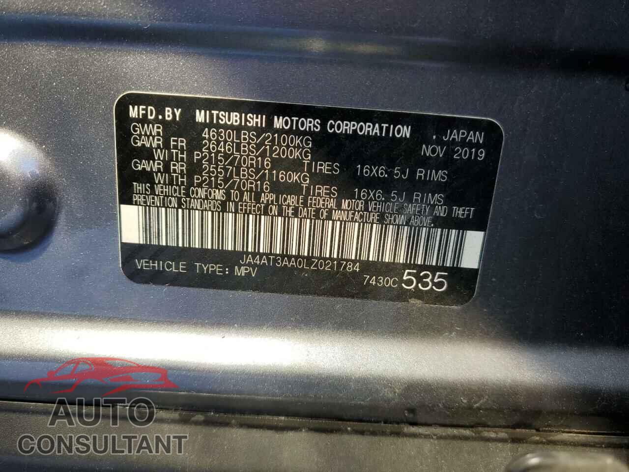 MITSUBISHI ECLIPSE 2020 - JA4AT3AA0LZ021784