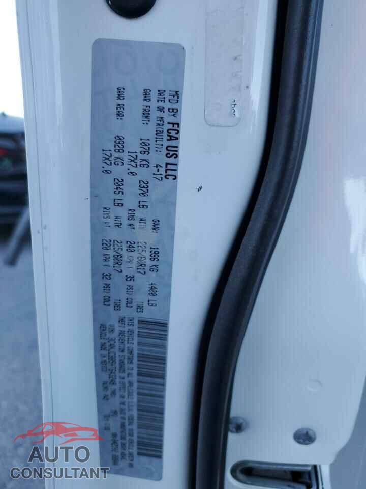 JEEP COMPASS 2017 - 3C4NJCBB5HT643249