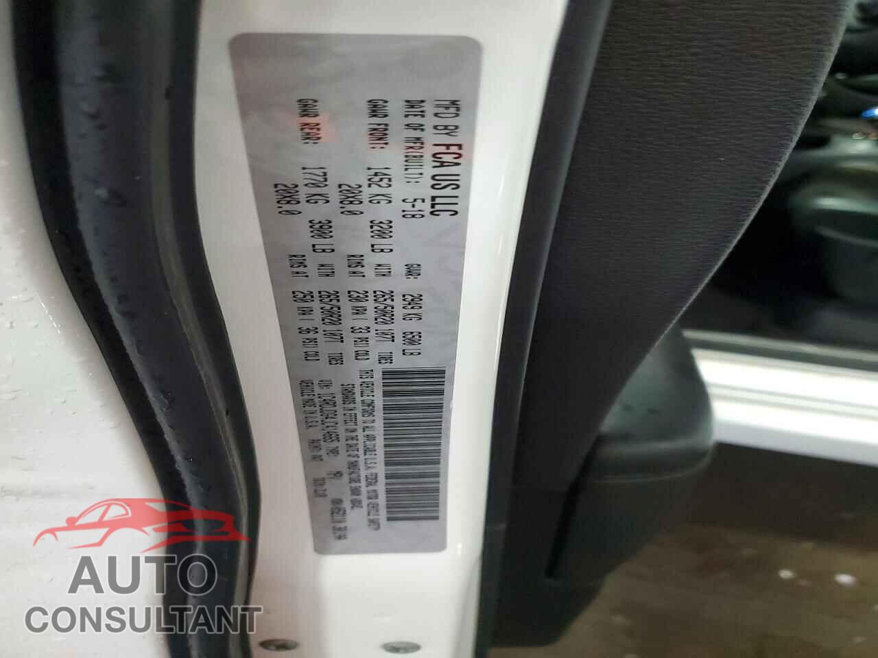 DODGE DURANGO 2018 - 1C4RDJDG4JC414665