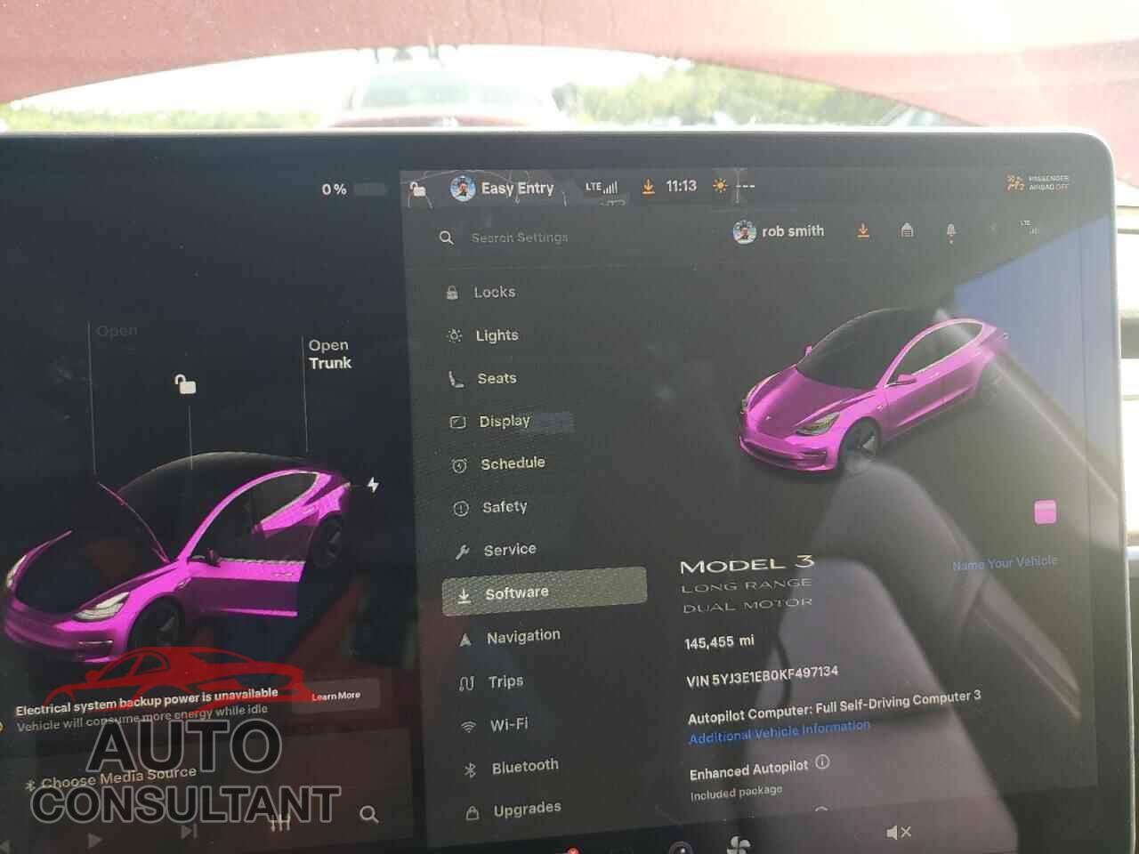 TESLA MODEL 3 2019 - 5YJ3E1EB0KF497134