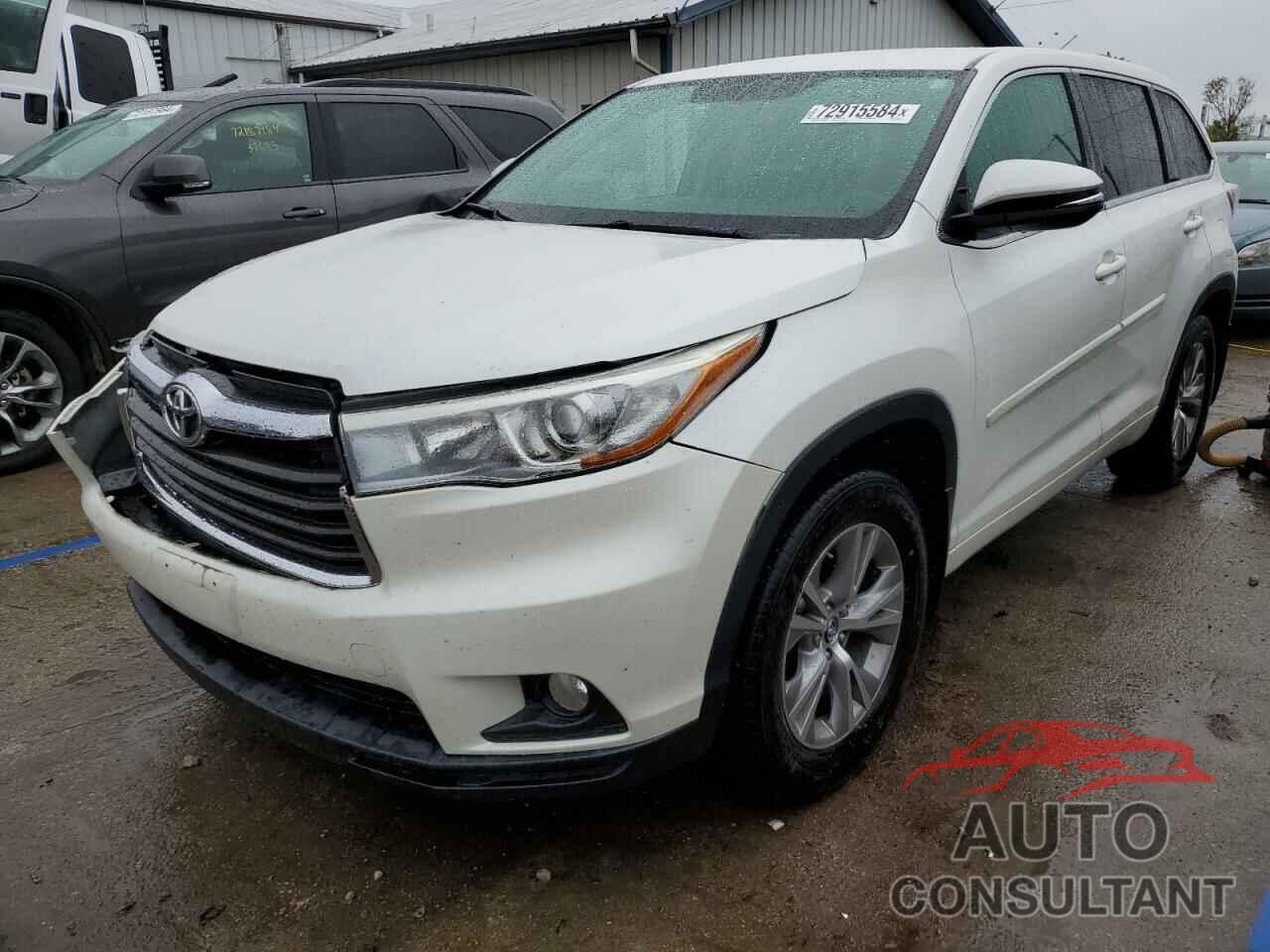 TOYOTA HIGHLANDER 2016 - 5TDBKRFHXGS297290