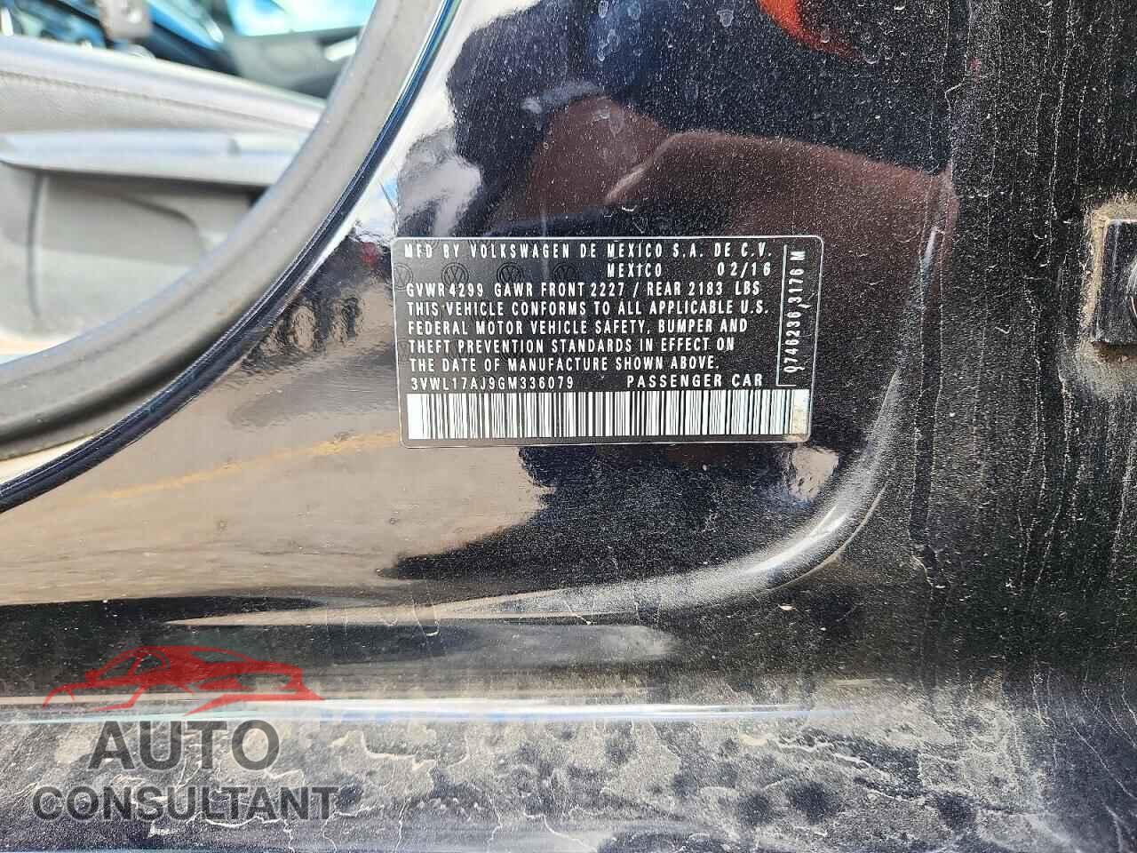 VOLKSWAGEN JETTA 2016 - 3VWL17AJ9GM336079
