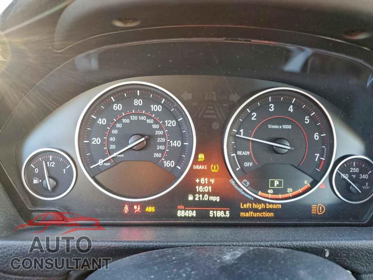BMW 3 SERIES 2013 - WBA3A5C54DF603807