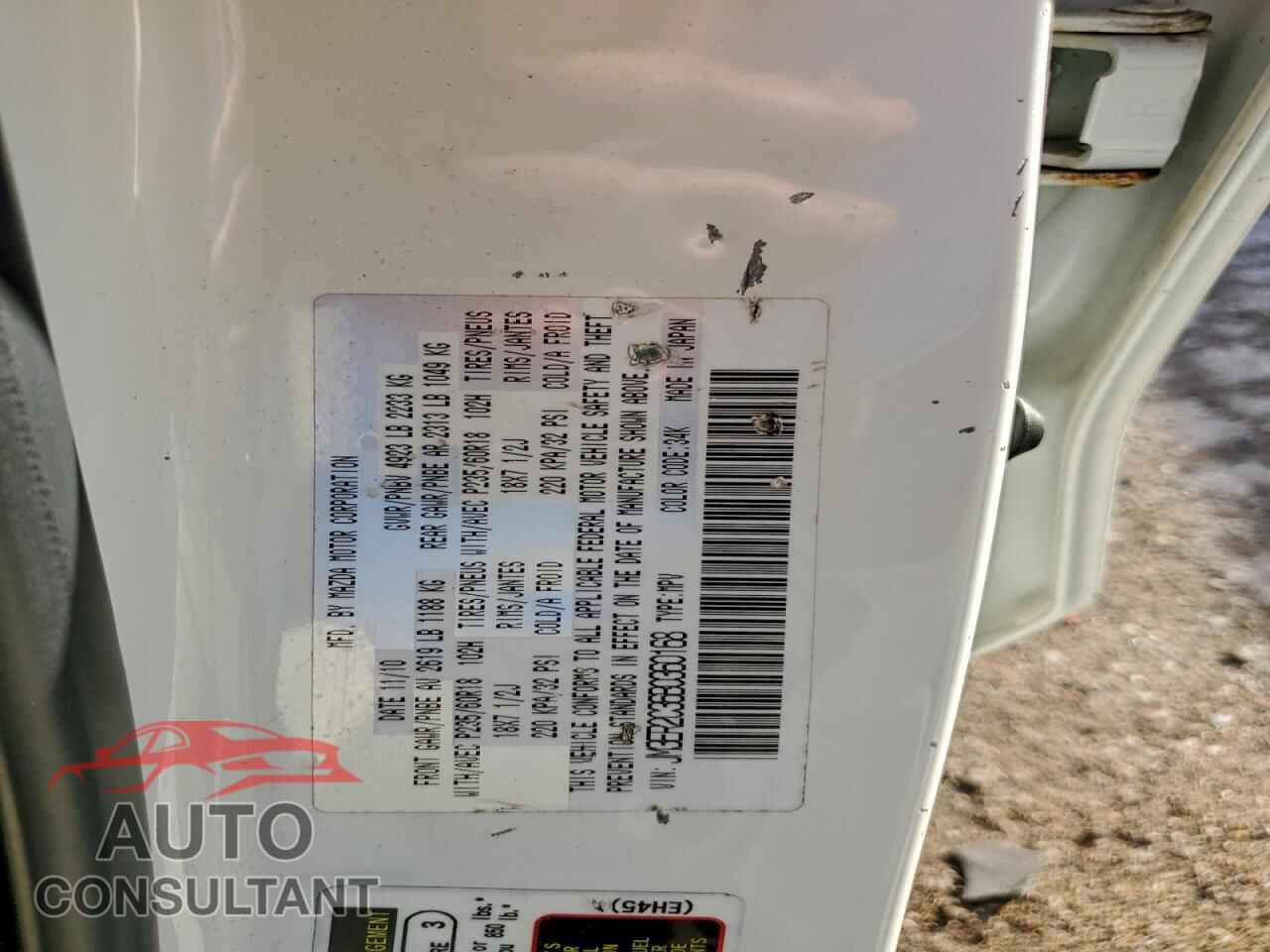 MAZDA CX-7 2011 - JM3ER2C36B0360168