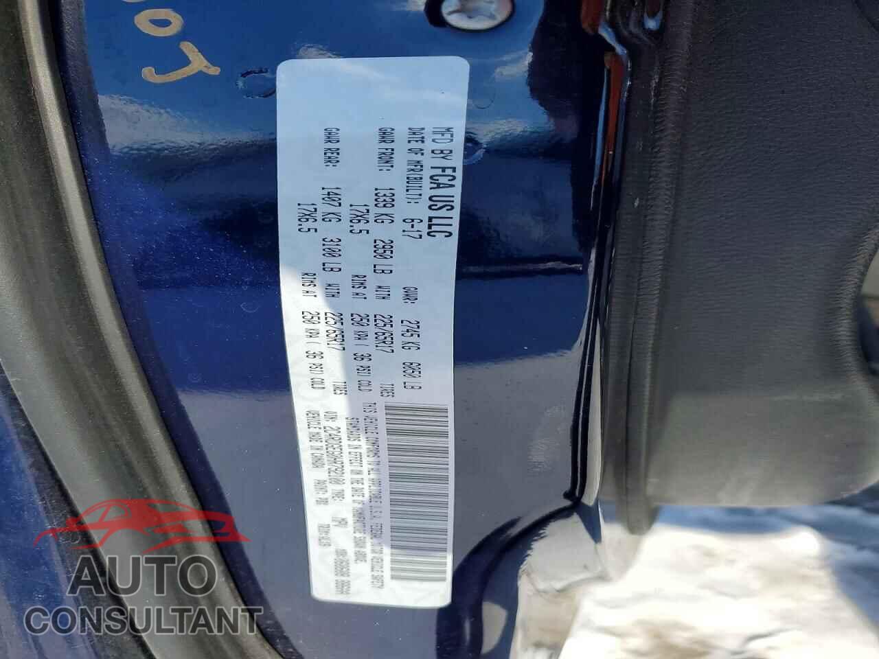 DODGE CARAVAN 2017 - 2C4RDGEG0HR792100
