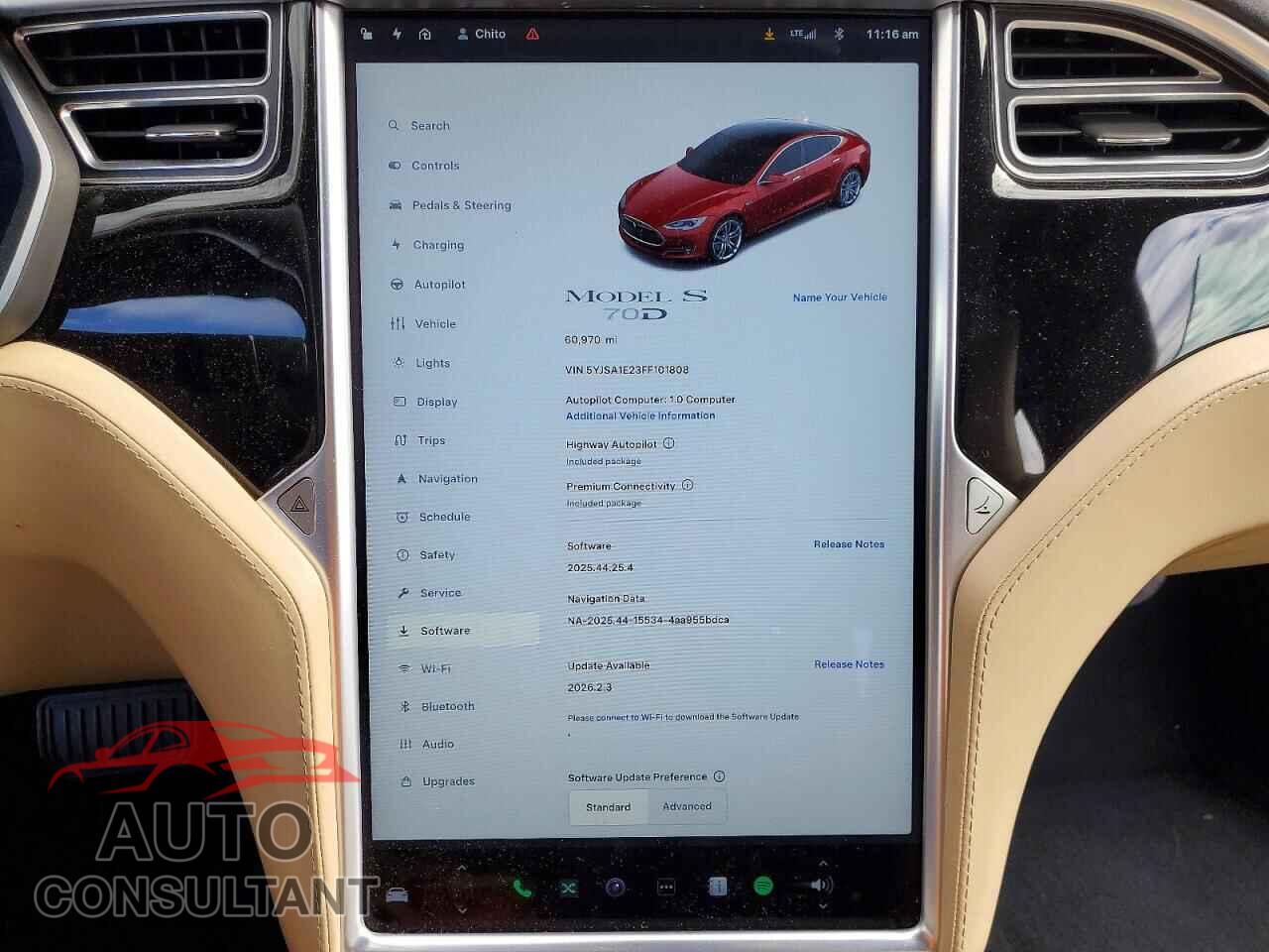 TESLA MODEL S 2015 - 5YJSA1E23FF101808
