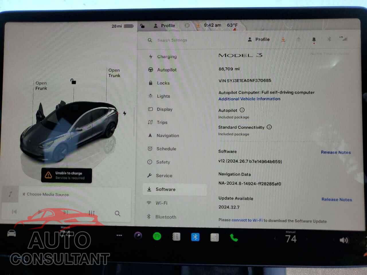 TESLA MODEL 3 2022 - 5YJ3E1EA0NF370685