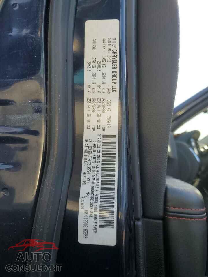 DODGE DURANGO 2012 - 1C4SDHCT0CC210764