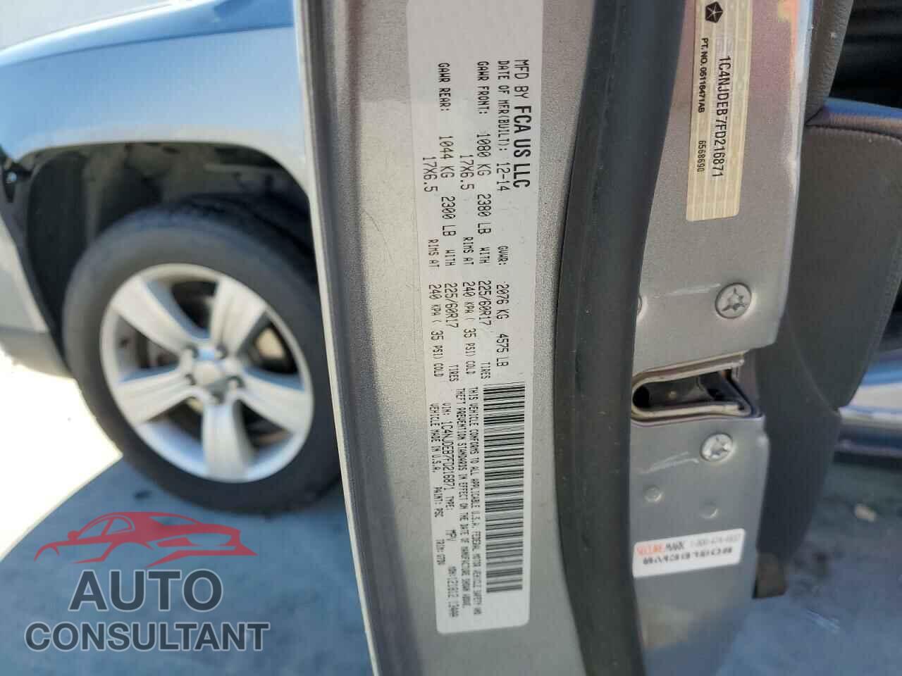 JEEP COMPASS 2015 - 1C4NJDEB7FD216871