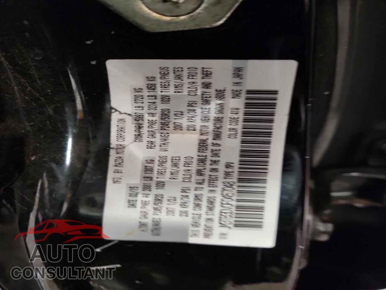 MAZDA CX-9 2015 - JM3TB3DV0F0457048