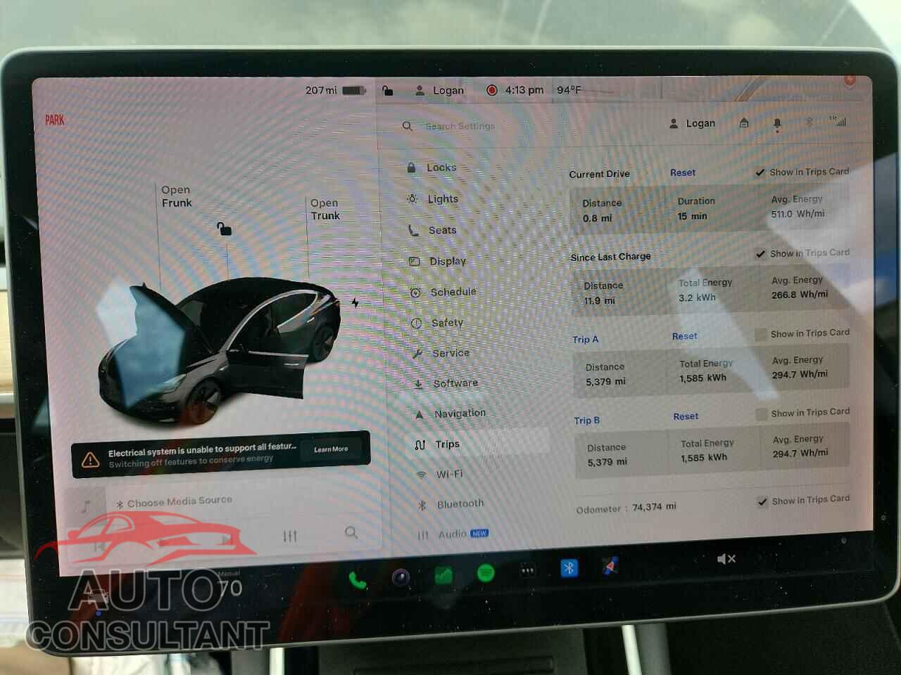 TESLA MODEL 3 2019 - 5YJ3E1EA2KF313416