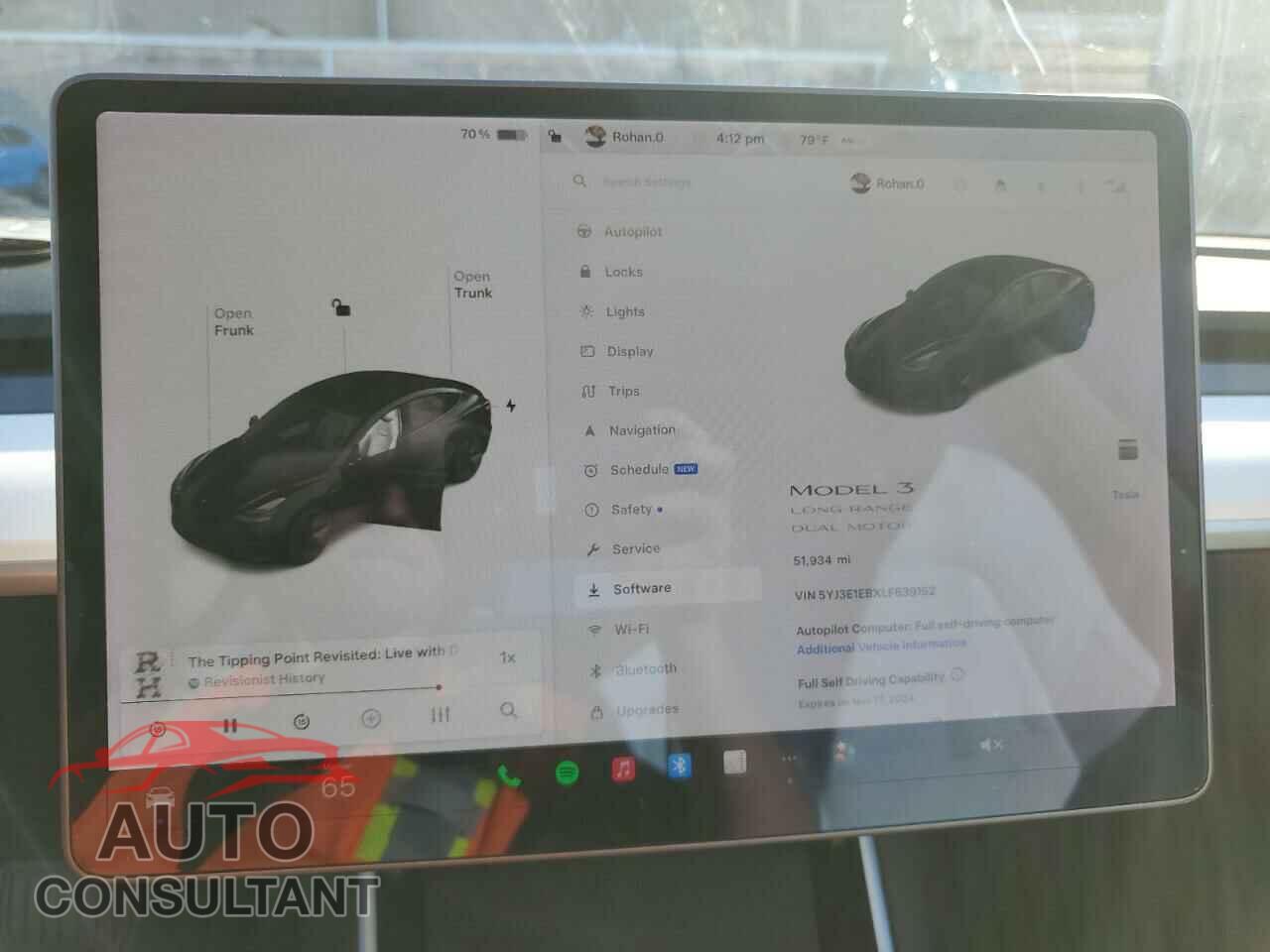 TESLA MODEL 3 2020 - 5YJ3E1EBXLF639152
