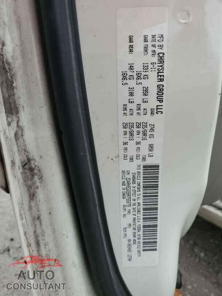 DODGE CARAVAN 2011 - 2D4RN5DG5BR755279