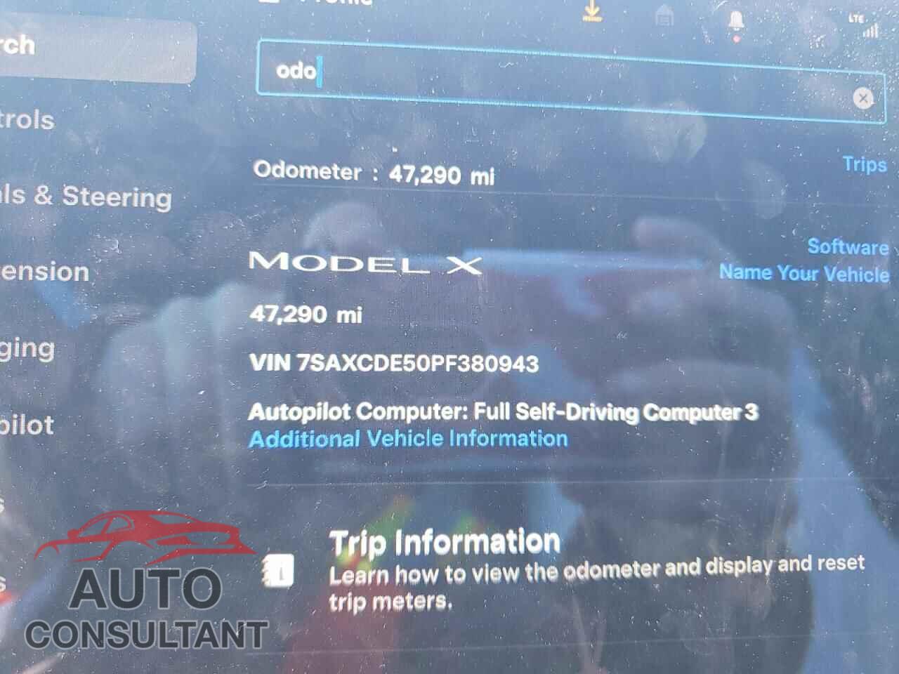 TESLA MODEL X 2023 - 7SAXCDE50PF380943