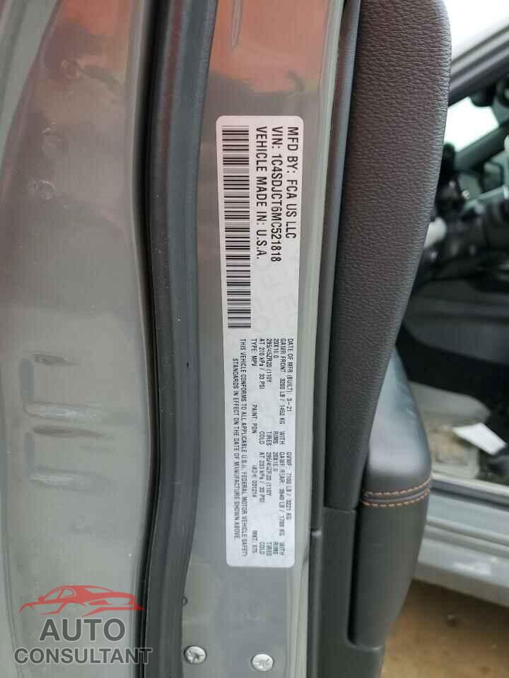 DODGE DURANGO 2021 - 1C4SDJCT6MC521818